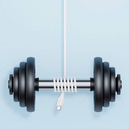 Joyroom Lost Lasting USB-A to USB-C Cable 3А - кабел с гумирана оплетка за устройства с USB-C порт (100 см) (бял) 6