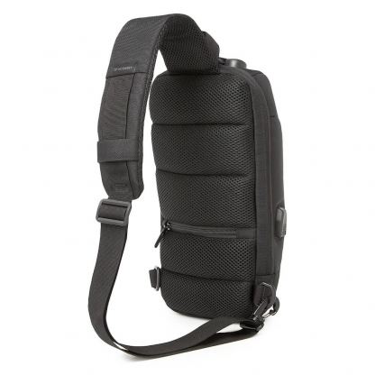 Wozinsky Anti-Theft Sling Backpack With Lock - стилна чанта с презрамка и ключалка за смартфони и други дребни вещи (черен) 3