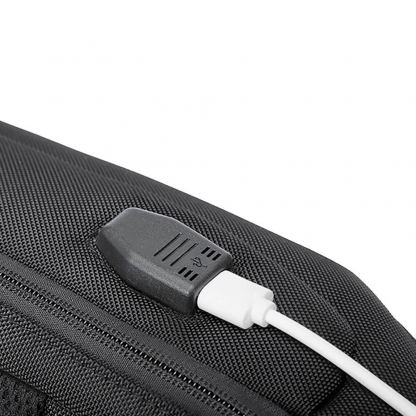 Wozinsky Anti-Theft Sling Backpack With Lock - стилна чанта с презрамка и ключалка за смартфони и други дребни вещи (черен) 7