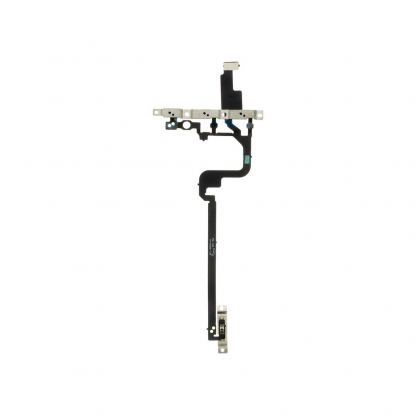 BK OEM Power & Volume Button Flex Cable With Metal Bracket - резервен лентов кабел за on/off бутона, бутони за звука и вибрацията за iPhone 15 Pro Max 2
