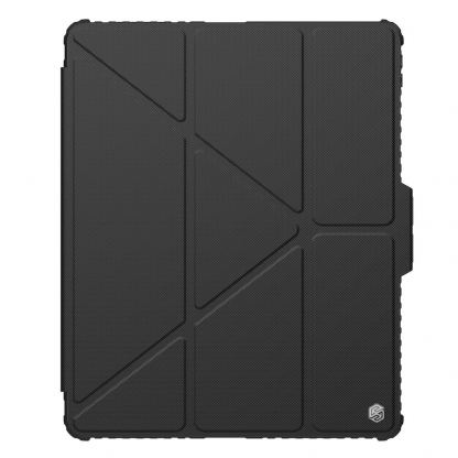 Nillkin Bumper PRO Protective Stand Case - удароустойчив хибриден кейс за iPad Air 13 (2025), iPad Air 13 (2024), iPad Pro 12.9 M2 (2022), iPad Pro 12.9 M1 (2021), iPad Pro 12.9 (2020) (черен) 2