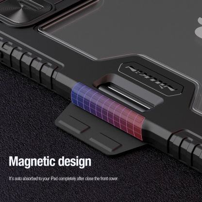 Nillkin Bumper PRO Protective Stand Case - удароустойчив хибриден кейс за iPad Air 13 (2025), iPad Air 13 (2024), iPad Pro 12.9 M2 (2022), iPad Pro 12.9 M1 (2021), iPad Pro 12.9 (2020) (черен) 8