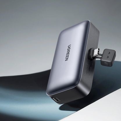Ugreen Nexode Powerbank USB-C Connector 5000mAh 20W - външна батерия с USB-C конектор (тъмносив) 3
