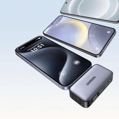 Ugreen Nexode Powerbank USB-C Connector 5000mAh 20W - външна батерия с USB-C конектор (тъмносив) 5