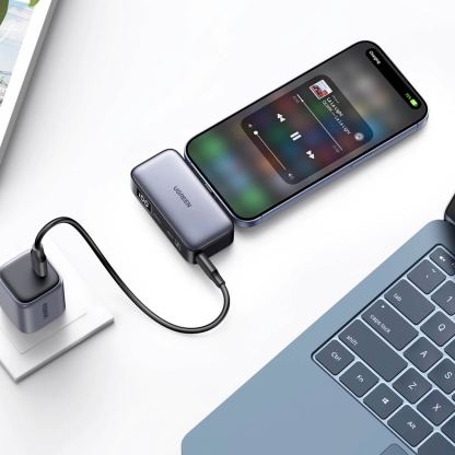 Ugreen Nexode Powerbank USB-C Connector 5000mAh 20W - външна батерия с USB-C конектор (тъмносив) 8