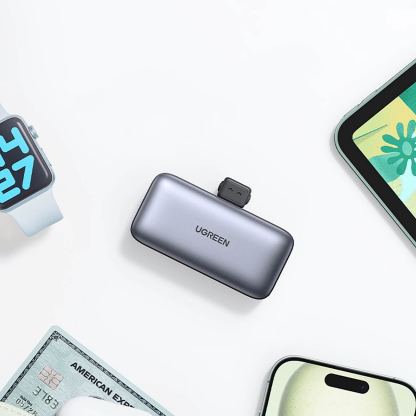 Ugreen Nexode Powerbank USB-C Connector 5000mAh 20W - външна батерия с USB-C конектор (тъмносив) 15
