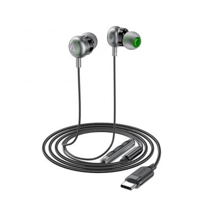 Acefast L5 In-Ear USB-C Stereo Headphones - слушалки с USB-C кабел, управление на звука и микрофон (черен) 4