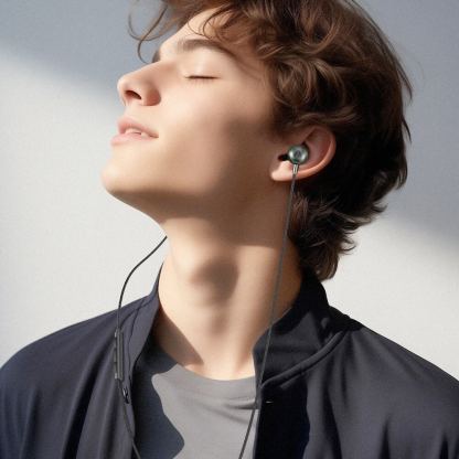 Acefast L5 In-Ear USB-C Stereo Headphones - слушалки с USB-C кабел, управление на звука и микрофон (черен) 6