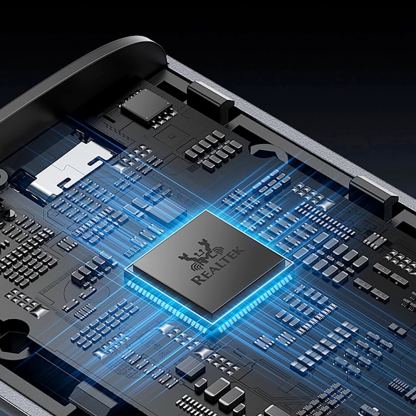 Baseus FlyJoy USB-C External M.2 NVMe SATA SSD Enclosure - алуминиева външна кутия с USB-C за M.2 NVMe SATA SSD дискове (сив) 9