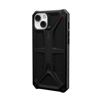 Urban Armor Gear Monarch Kevlar Case - удароустойчив хибриден кейс за iPhone 14 Plus (черен-кевлар) 4