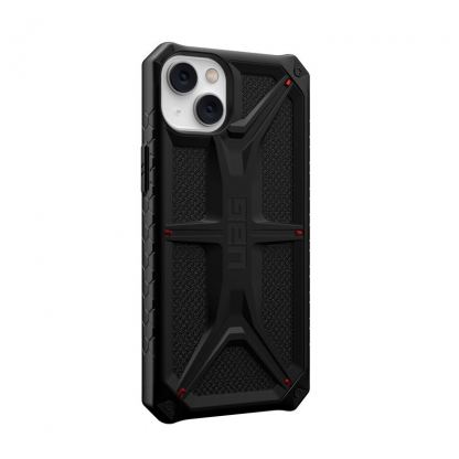 Urban Armor Gear Monarch Kevlar Case - удароустойчив хибриден кейс за iPhone 14 Plus (черен-кевлар) 5