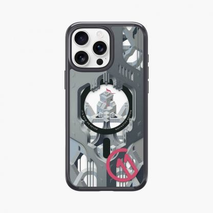 Spigen c11 Ultra Hybrid Navigator Edition MagSafe Case - хибриден кейс с висока степен на защита с MagSafe за iPhone 16 Pro (прозрачен-черен) 3