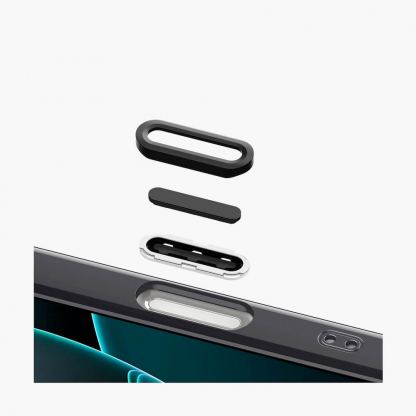 Spigen c11 Ultra Hybrid Navigator Edition MagSafe Case - хибриден кейс с висока степен на защита с MagSafe за iPhone 16 Pro (прозрачен-черен) 6