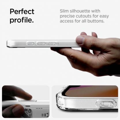 Spigen Ultra Hybrid MagSafe Neo One Case - хибриден кейс с висока степен на защита с MagSafe за iPhone 16e (прозрачен)  13