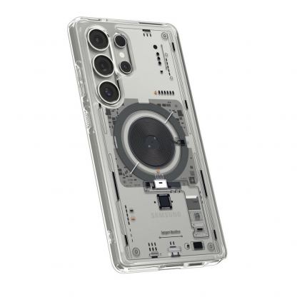 Spigen Ultra Hybrid MagSafe Neo One Case - хибриден кейс с висока степен на защита с MagSafe за Samsung Galaxy S25 Ultra (прозрачен)  7