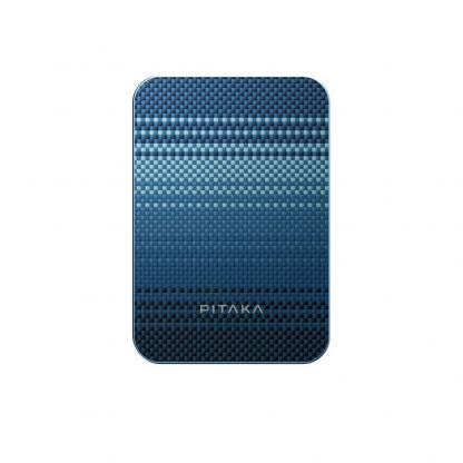 Pitaka Qi2 Aramid Fiber Magnetic Power Bank 5000 mAh 15W - преносима външна батерия с USB-C порт и безжично зареждане с MagSafe (син) 2