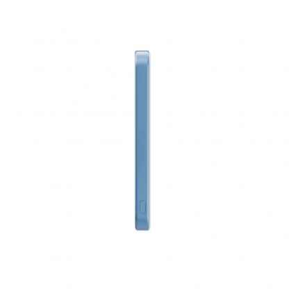 Pitaka Qi2 Aramid Fiber Magnetic Power Bank 5000 mAh 15W - преносима външна батерия с USB-C порт и безжично зареждане с MagSafe (син) 3