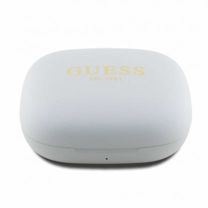 Guess Satin Classic Logo OWS Wireless Earphones - безжични OWS слушалки със зареждащ кейс (бежов) 3