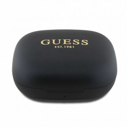 Guess Satin Classic Logo OWS Wireless Earphones - безжични OWS слушалки със зареждащ кейс (черен) 4