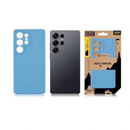 Tactical Velvet Smoothie Cover - силиконов калъф за Samsung Galaxy S25 Ultra (син) 4