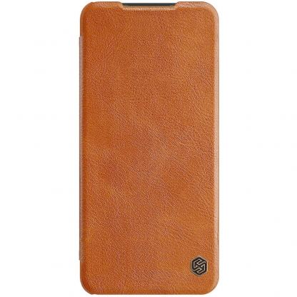 Nillkin Qin Leather Flip Case - кожен калъф, тип портфейл за Samsung Galaxy A13 5G (кафяв) 2