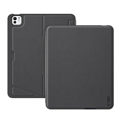 Tech-Protect SmartCase Mag Pen and Keyboard - кожен калъф с магнитно закрепяне и безжична блутут клавиатура за iPad Pro 13 (2024) (черен) 3