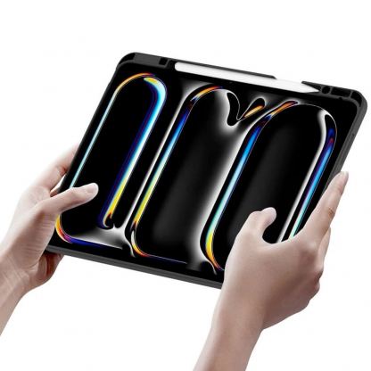 Tech-Protect SmartCase Mag Pen and Keyboard - кожен калъф с магнитно закрепяне и безжична блутут клавиатура за iPad Pro 13 (2024) (черен) 8