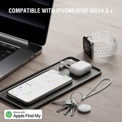 4smarts SkyTag Plus Location Finder 4 Set - комплект от 4 броя устройство за намиране на изгубени вещи чрез FindMy (бял) 2