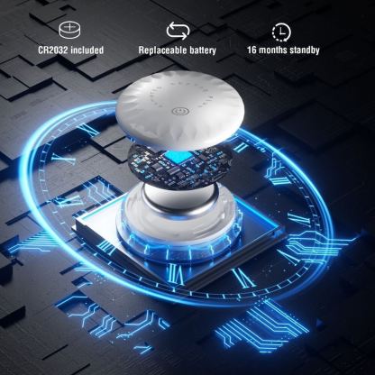 4smarts SkyTag Plus Location Finder 4 Set - комплект от 4 броя устройство за намиране на изгубени вещи чрез FindMy (бял) 3