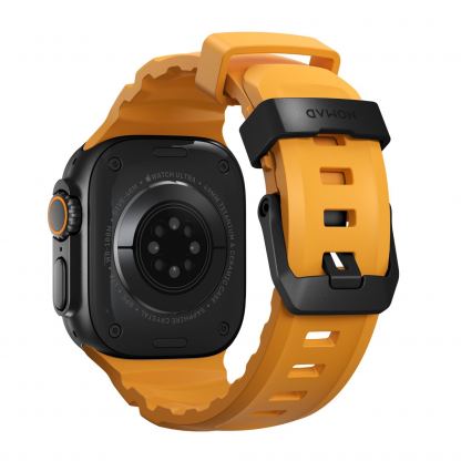 Nomad Rocky Point Strap - силиконова каишка за Apple Watch 42мм, 44мм, 45мм, 46мм, Ultra 49мм (жълт-черен) 3
