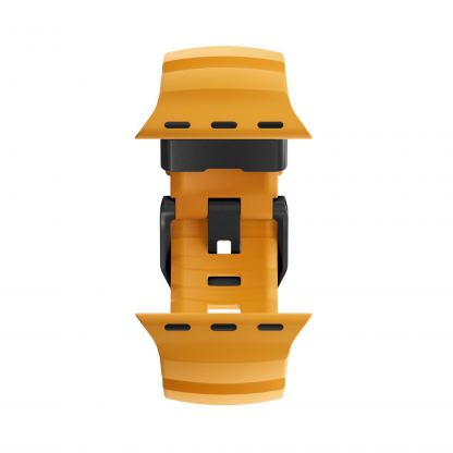 Nomad Rocky Point Strap - силиконова каишка за Apple Watch 42мм, 44мм, 45мм, 46мм, Ultra 49мм (жълт-черен) 9