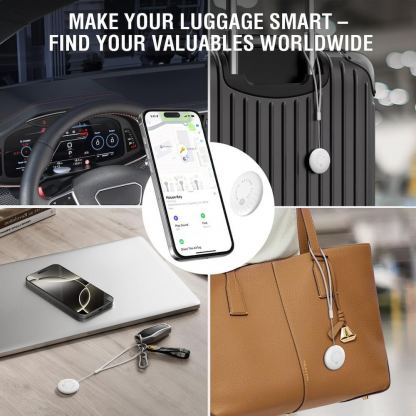 4smarts SkyTag Plus Location Finder Set - комплект от 2 броя устройство за намиране на изгубени вещи чрез FindMy (бял) 5