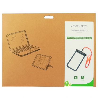 4smarts Active Pro Stark Universal Waterproof Case IPX8 - универсален водоустойчив калъф за смартфони до 9 инча (черен-прозрачен) 6