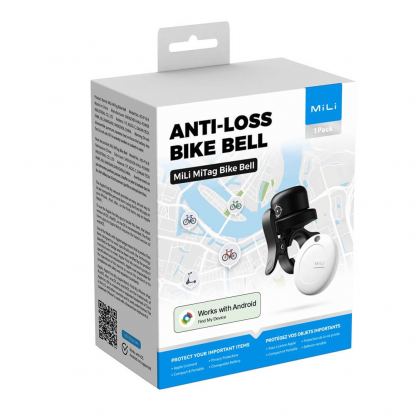 MiLi MiBell Android Trackable Copper Bicycle Bell - звънец за колело с вградено устройство за намиране на изгубени вещи чрез Android Find My Dvice (черен) 10