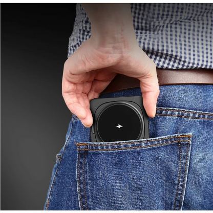 Blavec E20 3-in-1 Fst Wireless Charger 15W - тройна поставка (пад) за безжично зареждане за iPhone с MagSafe, Apple Watch, AirPods и Qi съвместими мобилни устройства (черен) 6