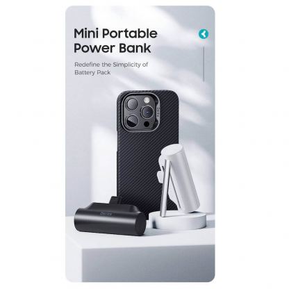 Benks PB15 Mini Powerbank With USB-C Connector 5000mAh 10W - външна батерия с USB-C конектор (черен) 7