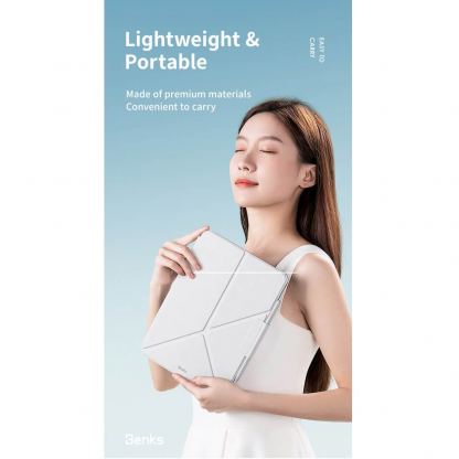 Benks Urban Magnetic Fold Case - магнитен полиуретанов калъф с поставка за iPad Air 13 (2024) (черен) 4