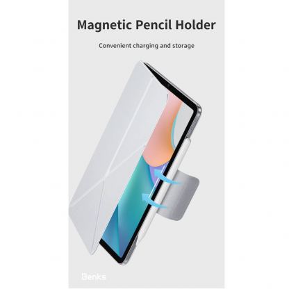 Benks Urban Magnetic Fold Case - магнитен полиуретанов калъф с поставка за iPad Air 13 (2024) (черен) 6