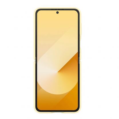Samsung KindSuit Leather Cover EF-VF741PYE - оригинален кожен кейс за Samsung Galaxy Z Flip6 (жълт) 3