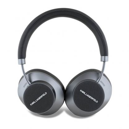 Karl Lagerfeld Saffiano Metal Logo ANC ENC Wireless Over-Ear Headphones - безжични блутут слушалки с активна изолация на околния шум (черен) 2