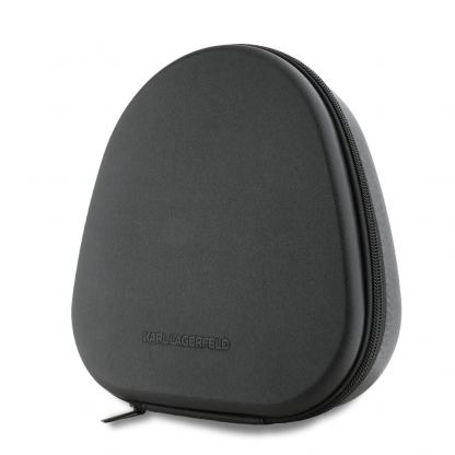 Karl Lagerfeld Saffiano Metal Logo ANC ENC Wireless Over-Ear Headphones - безжични блутут слушалки с активна изолация на околния шум (черен) 5