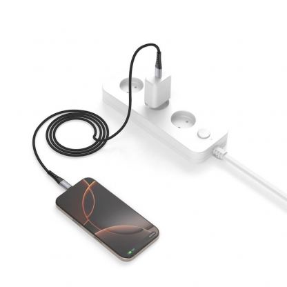 4smarts USB-C to USB-C Data Cable 60W - кабел с бързо зареждане за устройства с USB-C порт (200 см) (черен)  4