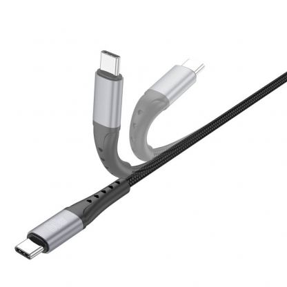 4smarts USB-C to USB-C Data Cable 60W - кабел с бързо зареждане за устройства с USB-C порт (200 см) (черен)  6