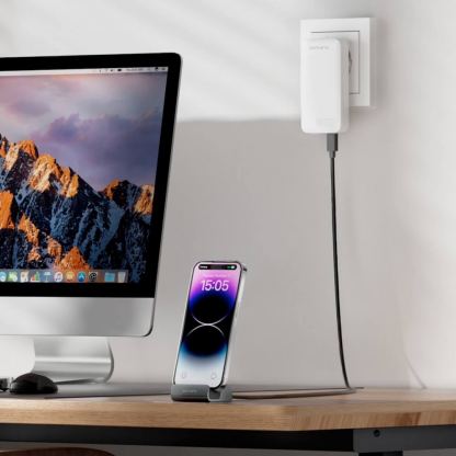 4smarts Charging Station VoltDock USB-C 60W - док станция за зареждане на мобилни устройства с USB-C порт (сив) 4