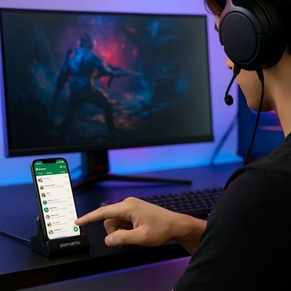 4smarts Charging Station VoltDock USB-C 60W - док станция за зареждане на мобилни устройства с USB-C порт (сив) 5