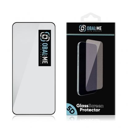 OBALME Tempered Glass Screen Protector 5D - обхващащо и ръбовете стъклено защитно покритие за дисплея на Samsung Galaxy A56 5G (черен-прозрачен) 2