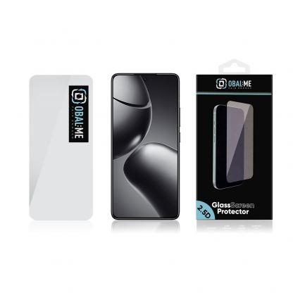 OBALME Tempered Glass Screen Protector 2.5D - калено стъклено защитно покритие за дисплея на Xiaomi 14T, Xiaomi 14T Pro (прозрачен) 2