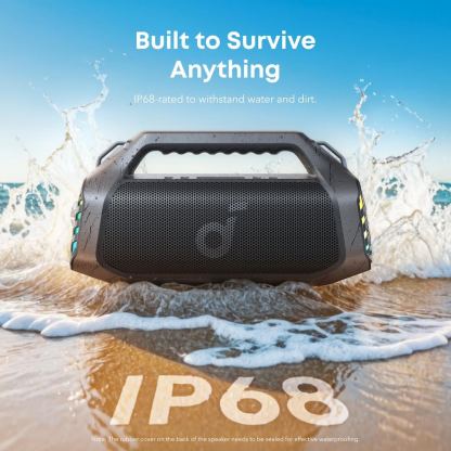 Anker SoundCore Boom 2 Pro Outdoor Bluetooth Speaker 140W, IPX7 - безжичен блутут спийкър за мобилни устройства (черен) 4