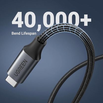 Ugreen Extension Cable USB-C Male to Female 100W - удължителен USB-C кабел (50 см) (черен) 7