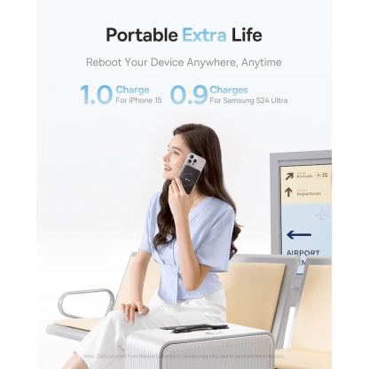 Baseus PicoGo Qi2 Magnetic Wireless Charging Power Bank 5000 mAh 20W - преносима външна батерия с USB-C порт и безжично зареждане с MagSafe (черен) 10